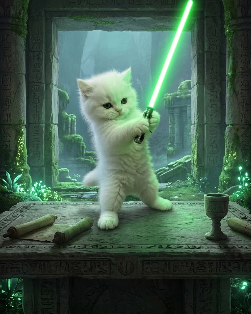TuxBeam exploring an ancient temple